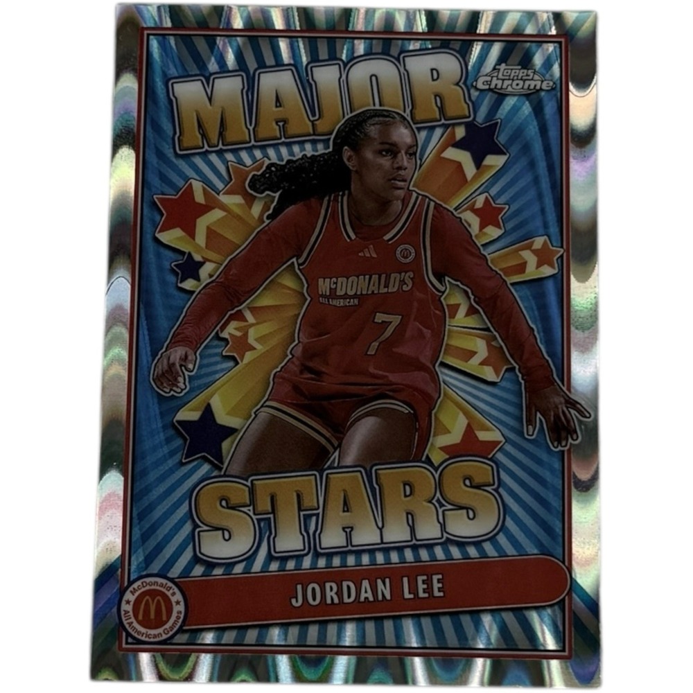 Jordan Lee 2024 Topps Chrome McDonald's All-American Major Stars Raywave